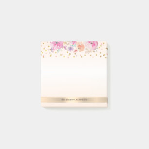 Post-it® Points Modernes,Confettis,Fleurs - Personnalisé