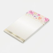 Post-it® Points Modernes,Confettis,Fleurs - Personnalisé (Incliné)