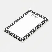 Post-it® Points noirs et blancs personnalisés (Incliné)