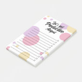 Post-it® Points violets roses Obtenons une case à cocher pr (Incliné)
