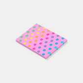 Post-it® pois arc-en-ciel (Incliné)