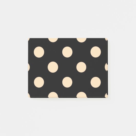 Post-it® Pois Black Cream (Devant)