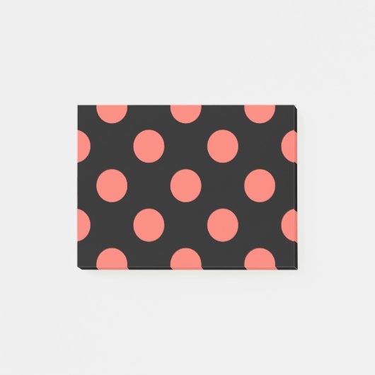 Post-it® Pois coralliens vivants sur noir (Devant)