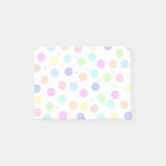 Post-it® Pois de couleur claire (Devant)