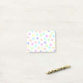 Post-it® Pois de couleur claire (Sur un bureau)