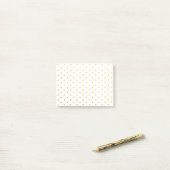 Post-it® Pois d'or de mode (Sur un bureau)