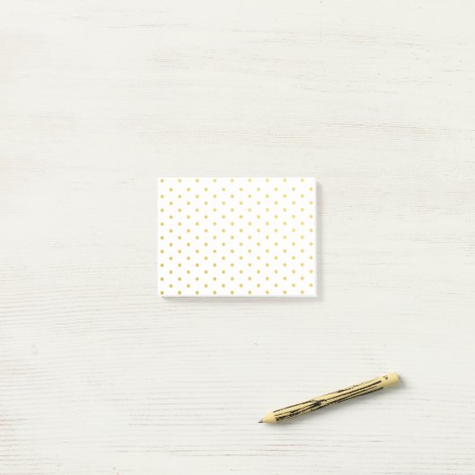 Post-it® Pois d'or de mode (Sur un bureau)