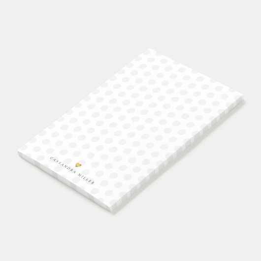 Post-it® Pois gris clair (Incliné)