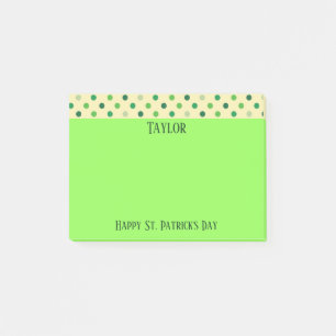 Post-it® Pois heureux de Jour de la Saint Patrick