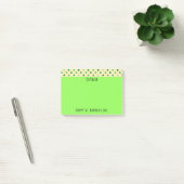 Post-it® Pois heureux de Jour de la Saint Patrick (Bureau)