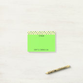 Post-it® Pois heureux de Jour de la Saint Patrick (Sur un bureau)