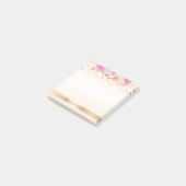 Post-it® Pois modernes, Confetti, Fleurs -Personnalisé (Incliné)