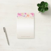 Post-it® Pois modernes, Confetti, Fleurs -Personnalisé (Bureau)