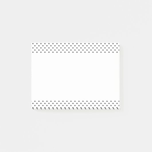 Post-it® Pois noirs et blancs (Devant)