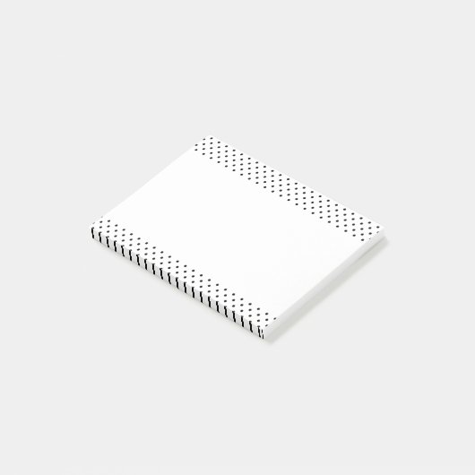 Post-it® Pois noirs et blancs (Incliné)