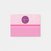Post-it® Pois rose monogramme (Devant)