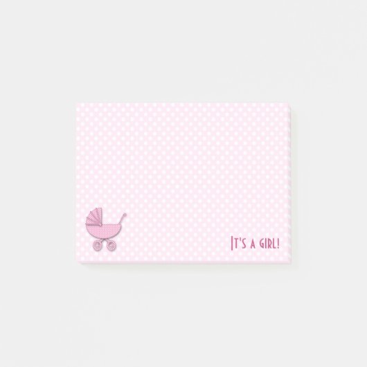 Post-it® pois roses (Devant)