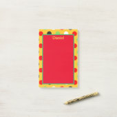 Post-it® Pois tendance (Sur un bureau)