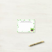 Post-it® Pois vert Froggy (Sur un bureau)