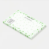 Post-it® Pois verts de retour à l'école enseignant (Incliné)