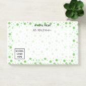 Post-it® Pois verts de retour à l'école enseignant (Bureau)