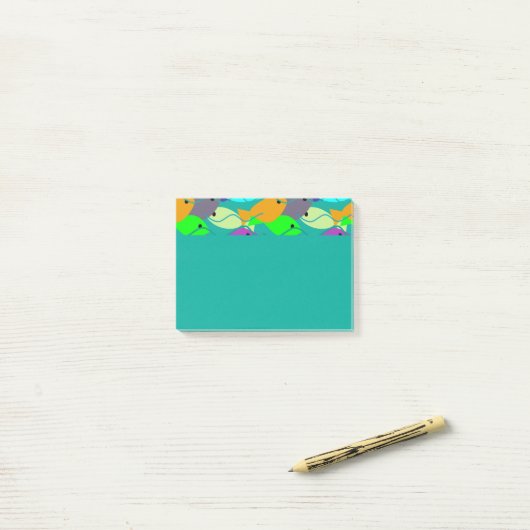 Post-it® Poisson (Sur un bureau)