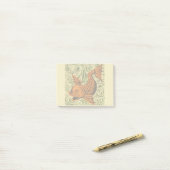 Post-it® Poisson Antique Carrelage Ancien art (Sur un bureau)