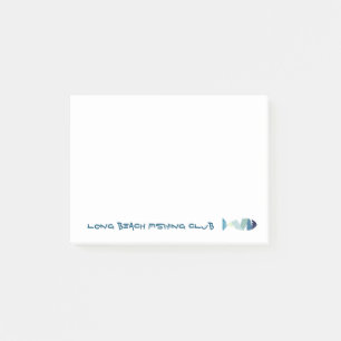 Post-it® Poisson bleu de natation Abstraite