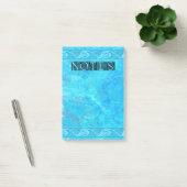 Post-it® Poisson en entrelacs celtique en bleu (Bureau)