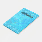 Post-it® Poisson en entrelacs celtique en bleu (Incliné)
