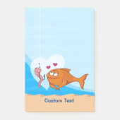 Post-it® Poisson et appât amoureux (Devant)