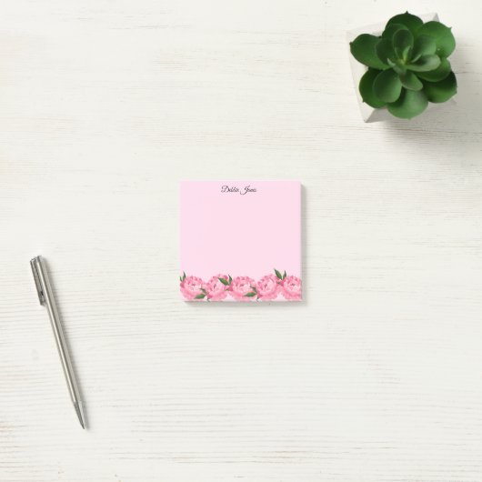 Post-it® Poisson rose post-it-notes (Bureau)