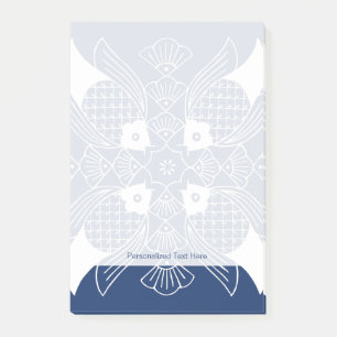 Post-it® Poisson sous-marin avec Arrière - plan bleu