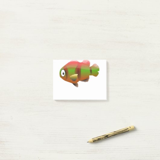Post-it® Poissons (Sur un bureau)