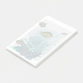 Post-it® Poissons, coquillages bleus et coraux (Incliné)