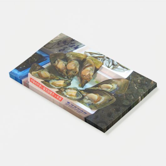 Post-it® Poissons de moules géantes Tsukiji, Tokyo, Japon (Incliné)