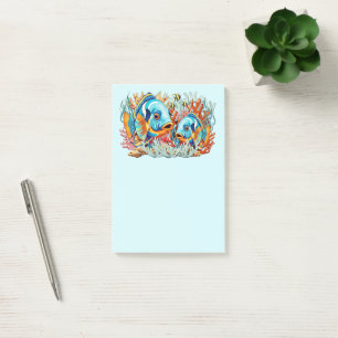 Post-it® Poissons Tropicaux Couleurs Vives Ambiance Été