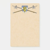 Post-it® Poléax médiévaux et bouclier (Devant)