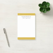 Post-it® Police Serif Simple Professionnel Plain Or Blanc (Bureau)