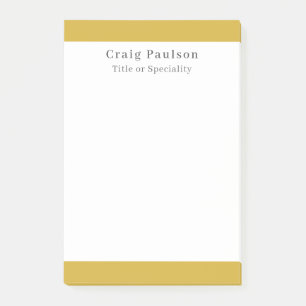 Post-it® Police Serif Simple Professionnel Plain Or Blanc