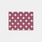 Post-it® Polka blanche croise sur mûrier (Devant)