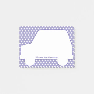 Post-it® Polka Dot Motivationnel En Forme De Voiture
