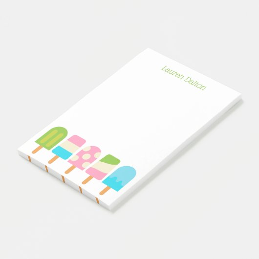 Post-it® Polka Dot Popsicles Post-it Notes Pad (Incliné)