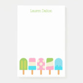 Post-it® Polka Dot Popsicles Post-it Notes Pad (Devant)
