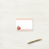 Post-it® Pomme Carton Rouge Et Rose (Sur un bureau)