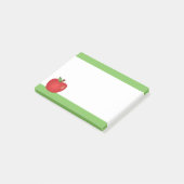 Post-it® Pomme de dessin animé rouge (Incliné)