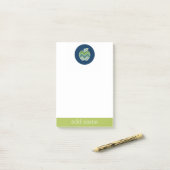 Post-it® Pomme de professeur personnalisée avec un motif ch (Sur un bureau)