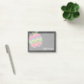 Post-it® Pomme enseignant personnalisée avec Motif Chevron (Bureau)