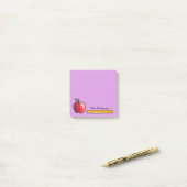 Post-it® Pomme et règle Professeur personnalisé Purple 3 x (Sur un bureau)