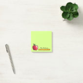 Post-it® Pomme et règle Professeur personnalisé Vert 3 x 3 (Bureau)